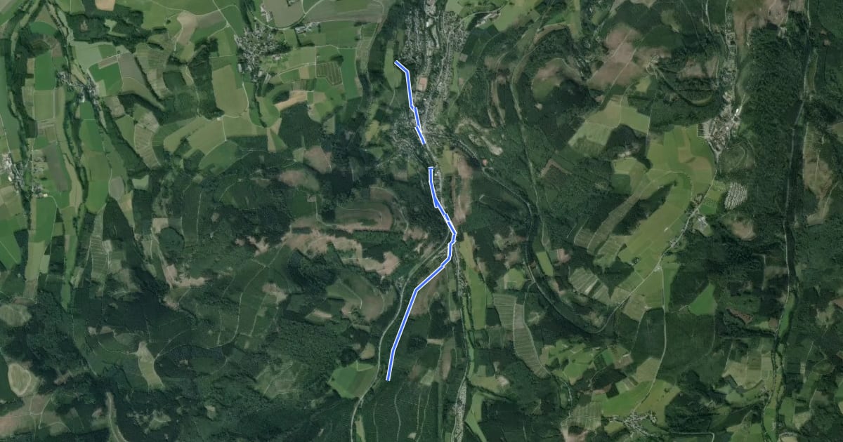 Маршрут Ramsbeck Rundweg R2 на спутниковом снимке
