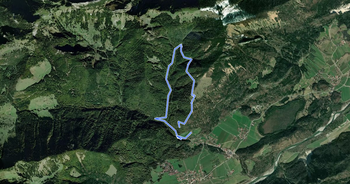 Маршрут Ramsen-Rundweg на спутниковом снимке