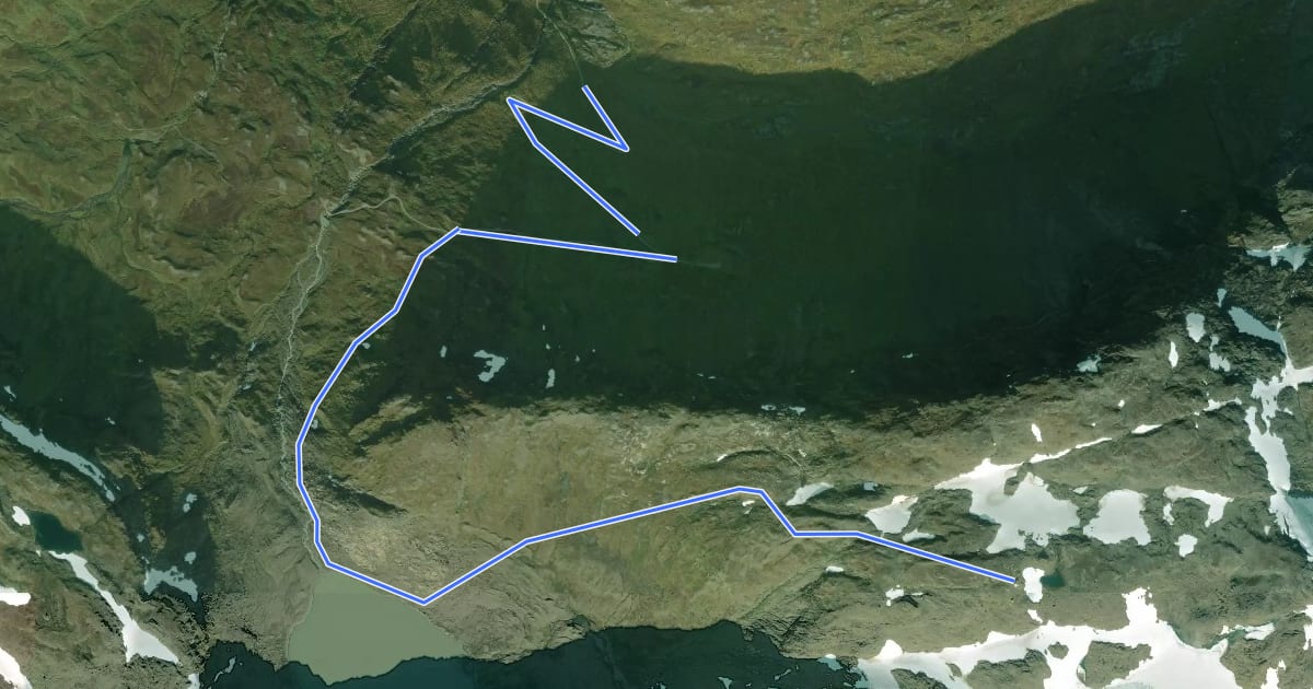 Маршрут RAN35 на спутниковом снимке
