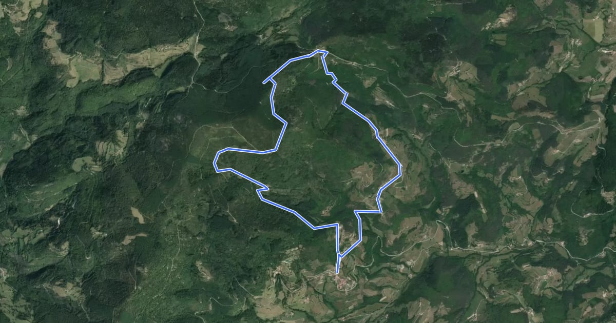 Маршрут Randonnée : Le Col du Marchand на спутниковом снимке