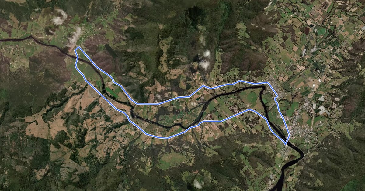 Маршрут Ranelagh River Ride на спутниковом снимке