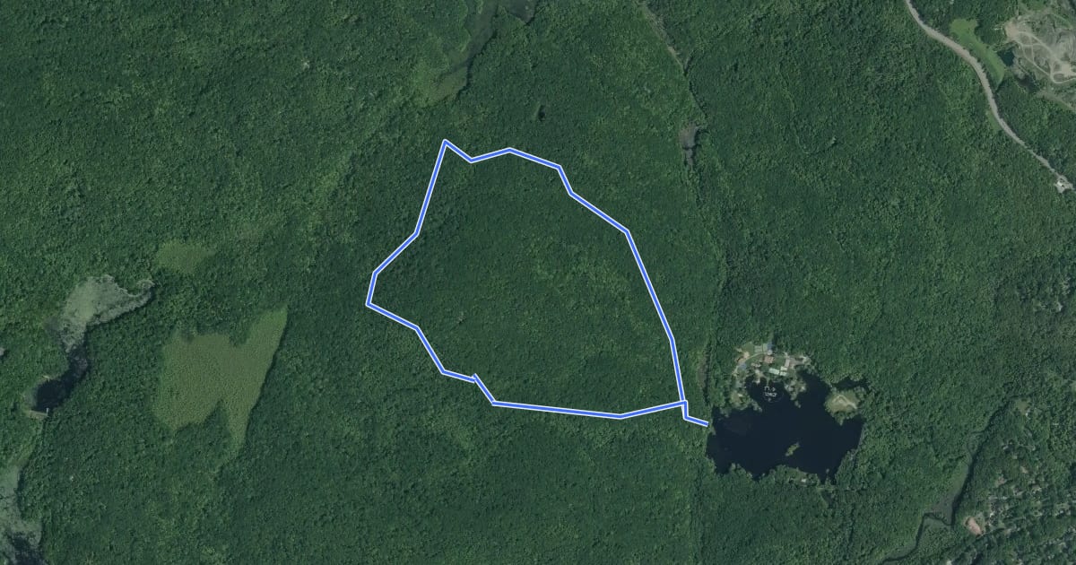 Маршрут Ranger Trail на спутниковом снимке
