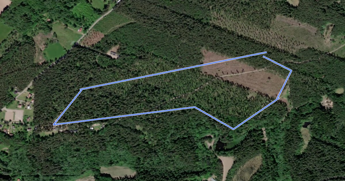 Маршрут Rankås 2.5 km на спутниковом снимке