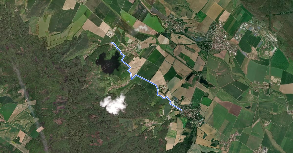 Маршрут Ranke Wanderweg на спутниковом снимке