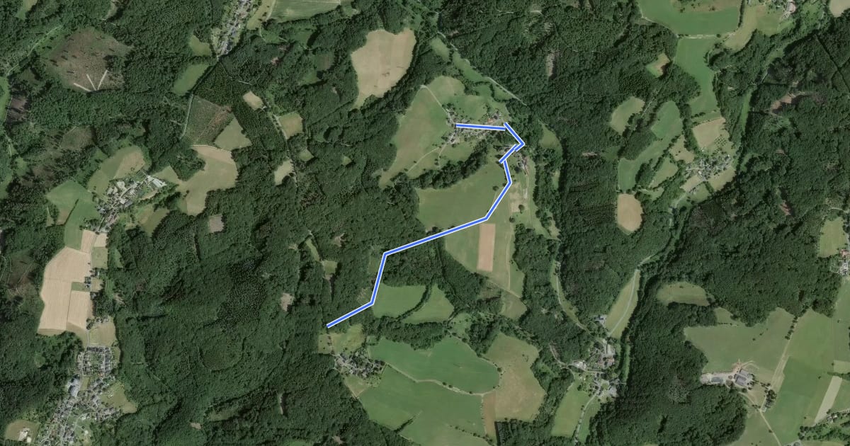 Маршрут Rankenhohn Rundweg A2 на спутниковом снимке