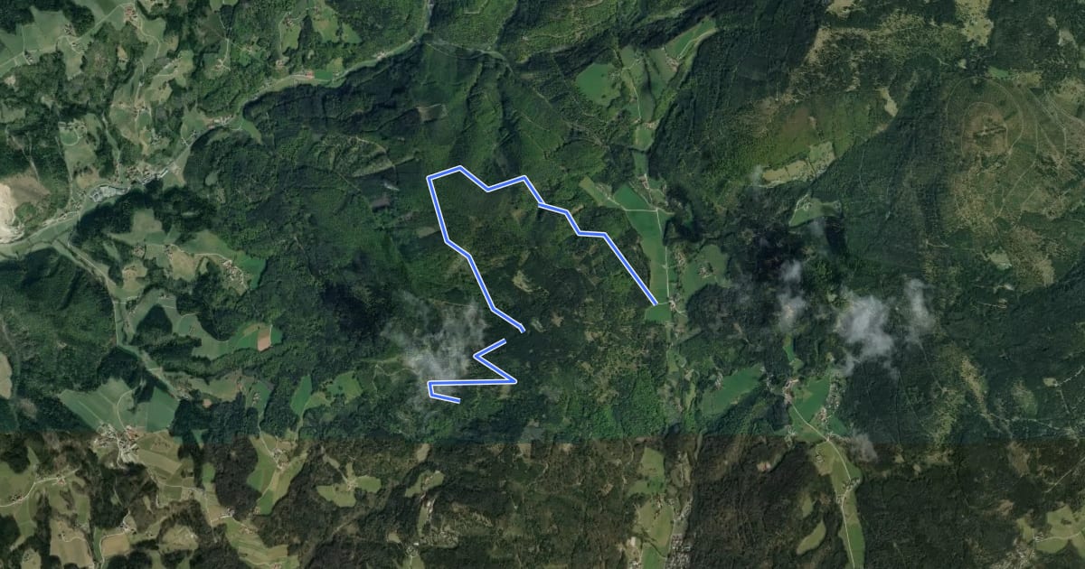 Маршрут Rannach Reitweg: Leber-Am Fusse der Kogel на спутниковом снимке