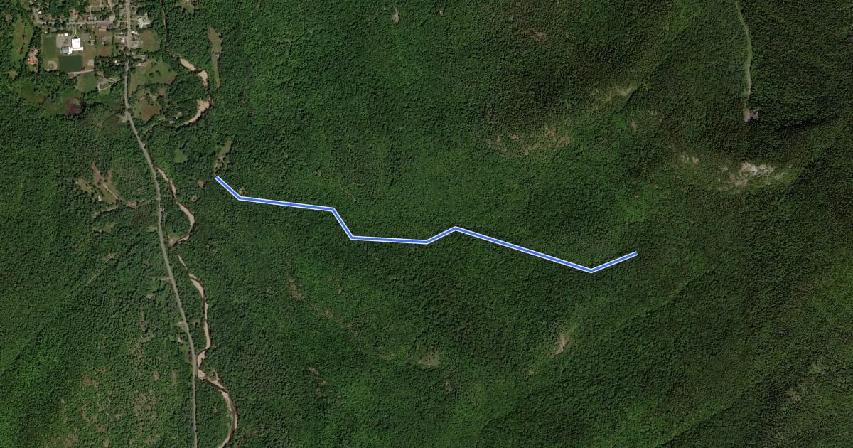 Маршрут Ranney Trail на спутниковом снимке