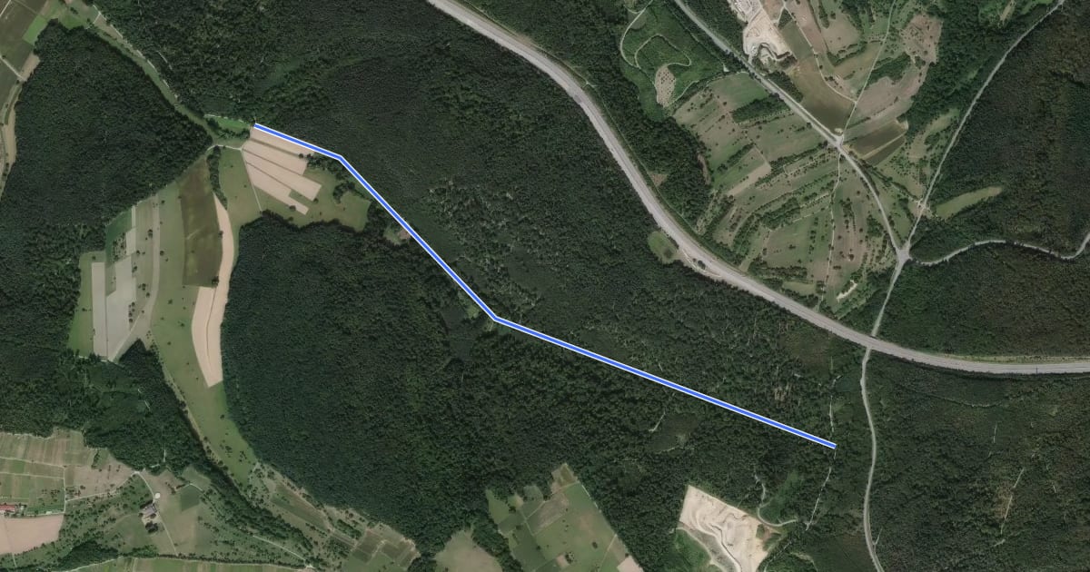 Маршрут Ranntal Kutscherweg - Große Eiche на спутниковом снимке