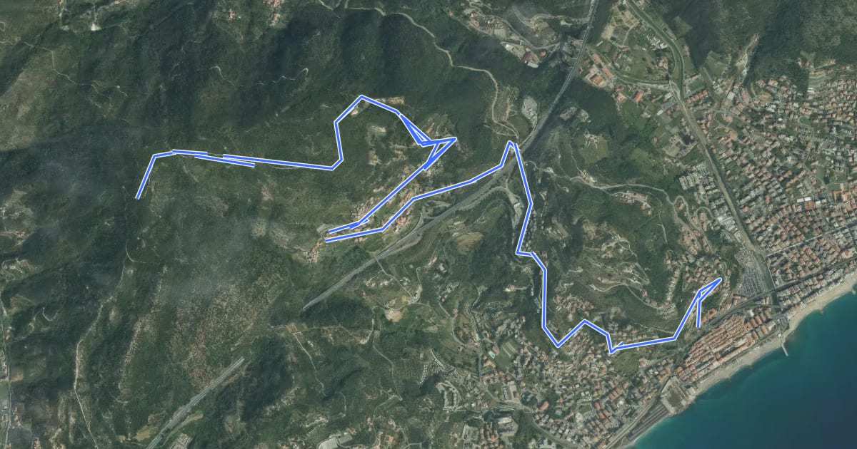 Маршрут Ranzi Uphill на спутниковом снимке