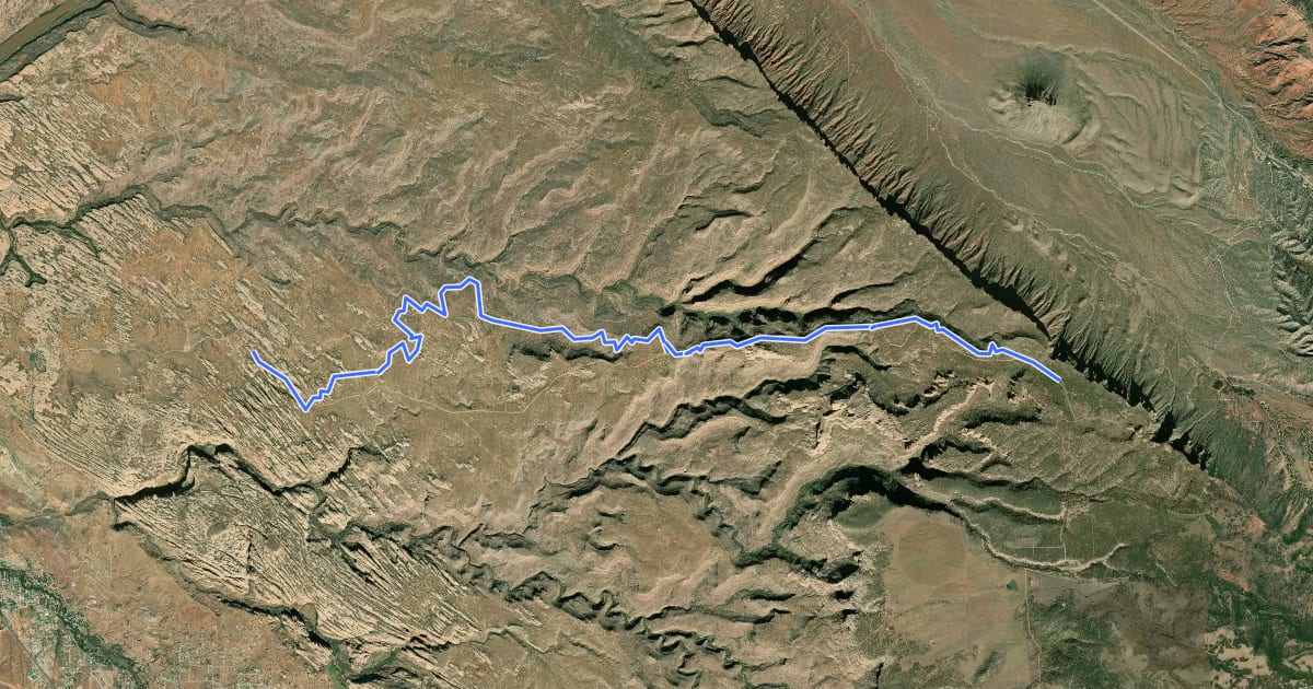 Маршрут Raptor Route на спутниковом снимке