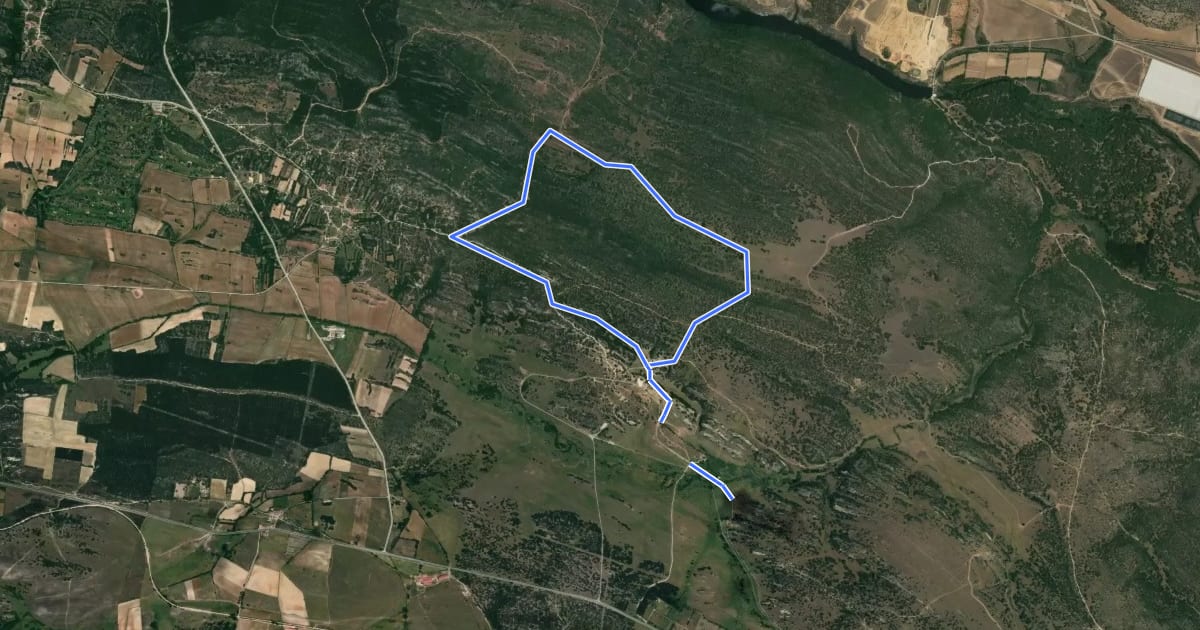 Маршрут Raso de Vega Baturio на спутниковом снимке