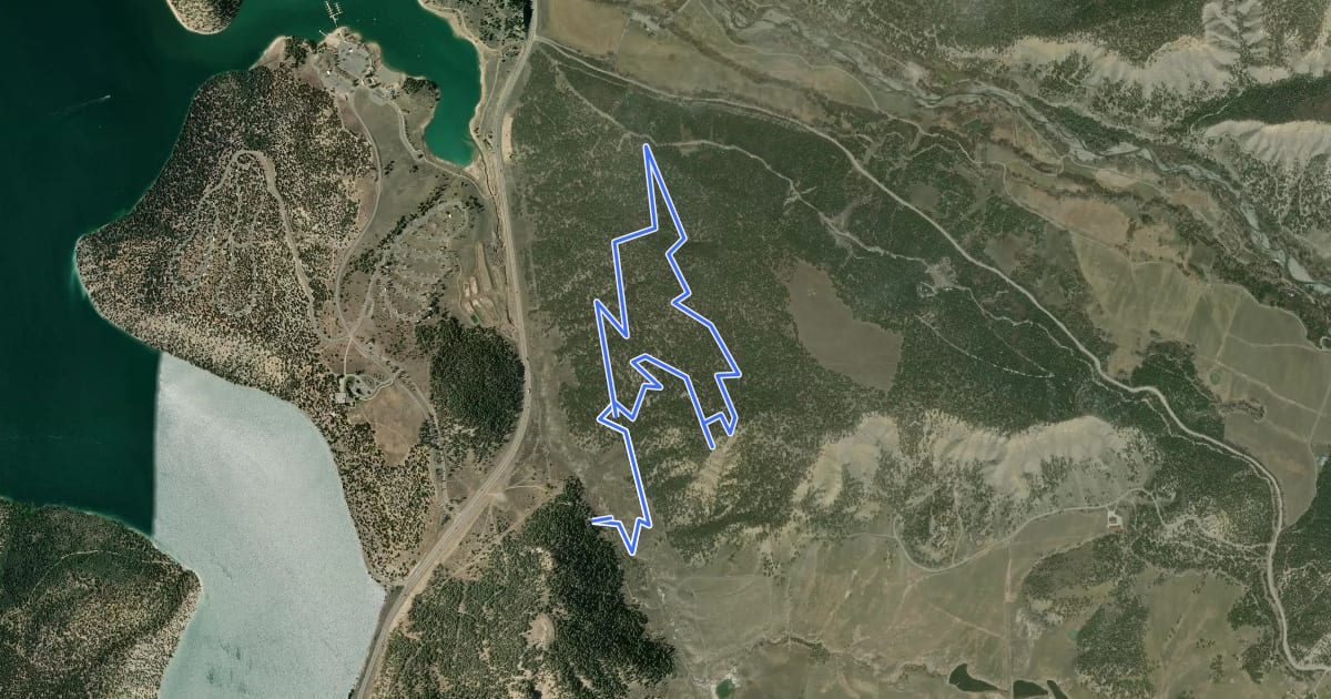 Маршрут Rat Trails Karni Mata Loop на спутниковом снимке
