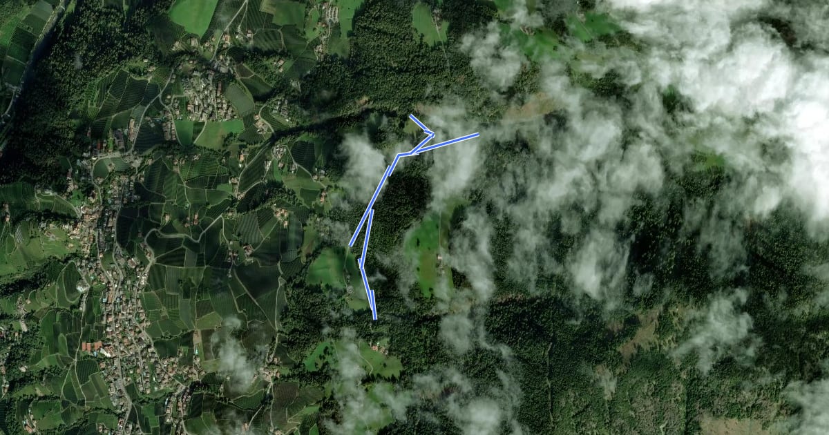 Маршрут Ratscheidweg на спутниковом снимке