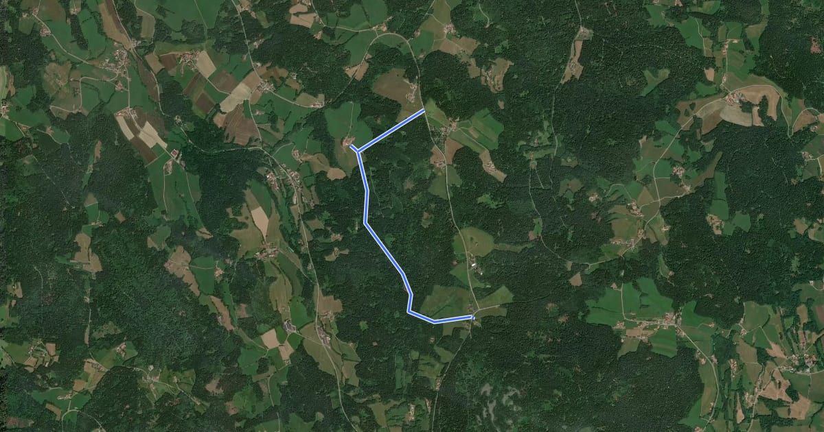 Маршрут Rattenberger Wanderweg 15 на спутниковом снимке