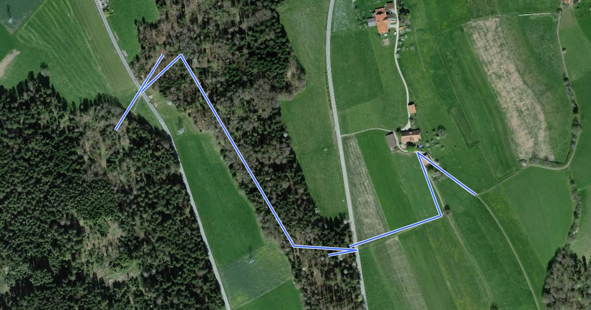 Маршрут Rattenholz - Oberfeld на спутниковом снимке