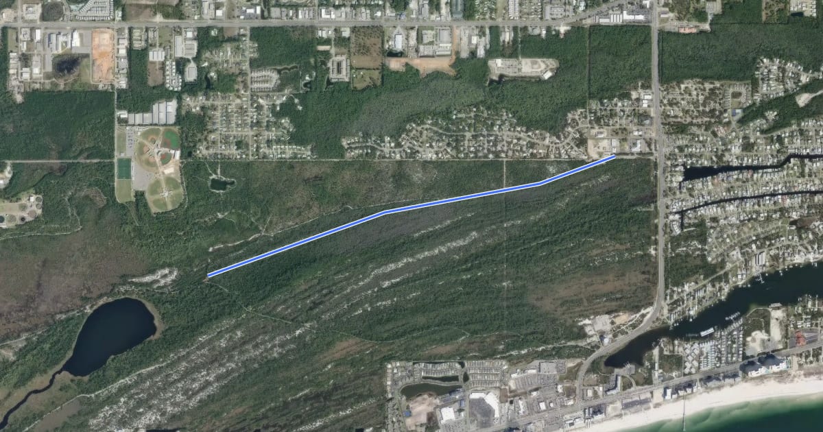 Маршрут Rattlesnake Ridge Trail на спутниковом снимке