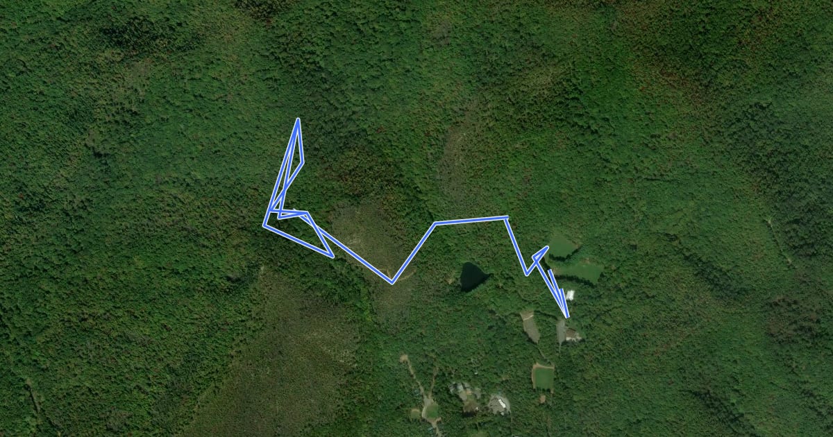 Маршрут Rattlesnake Trail на спутниковом снимке