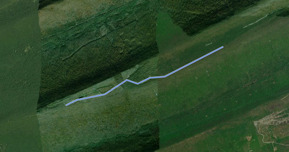 Маршрут Rattling Run Trail на спутниковом снимке