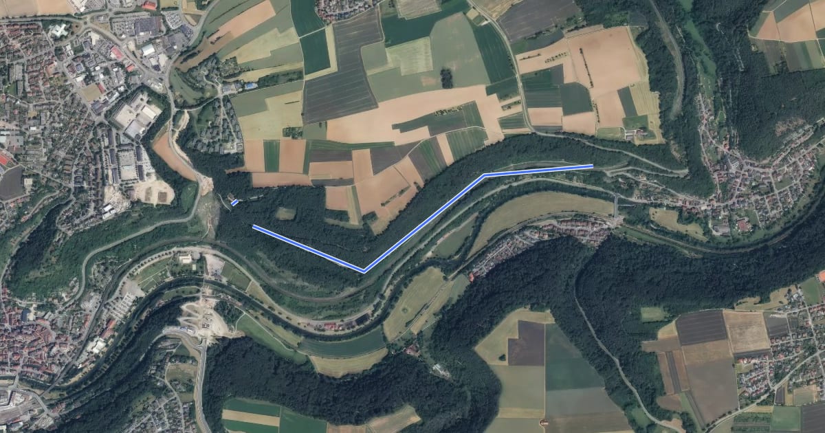 Маршрут Rauschbart Aussicht - Mühlen-Tunnel на спутниковом снимке