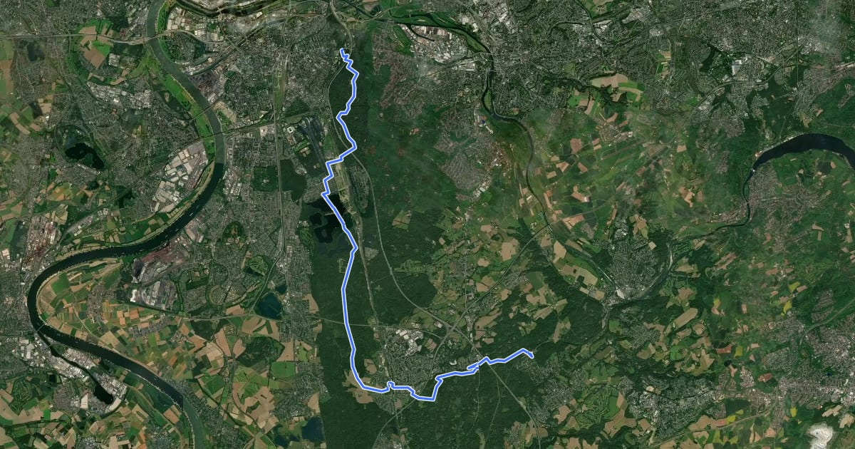 Маршрут [Raute1] Angerlandweg на спутниковом снимке