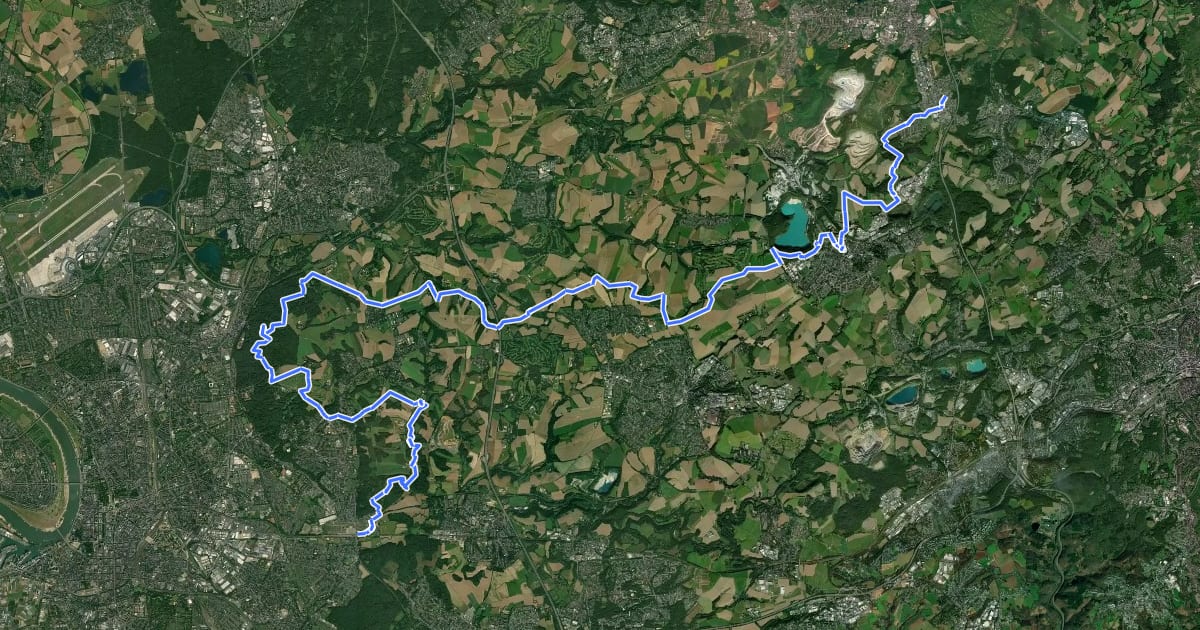Маршрут [Raute3] Niederberg Nord на спутниковом снимке