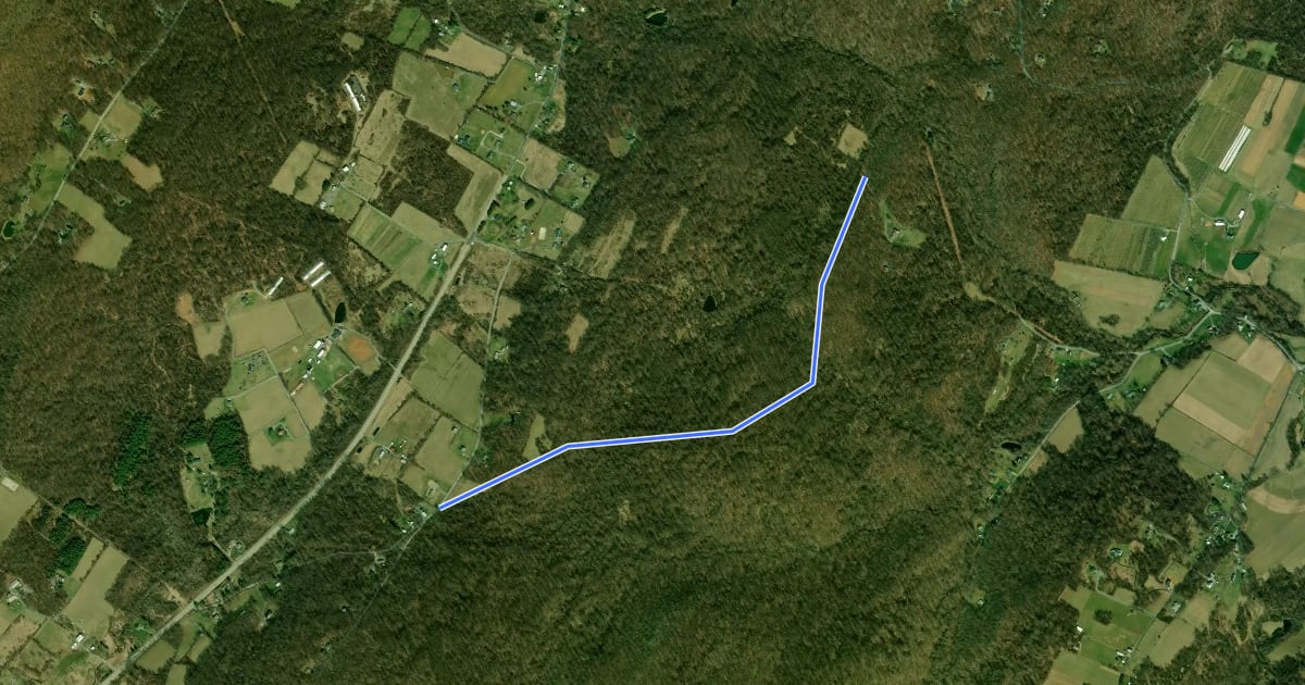 Маршрут Raven Rock Park Road на спутниковом снимке