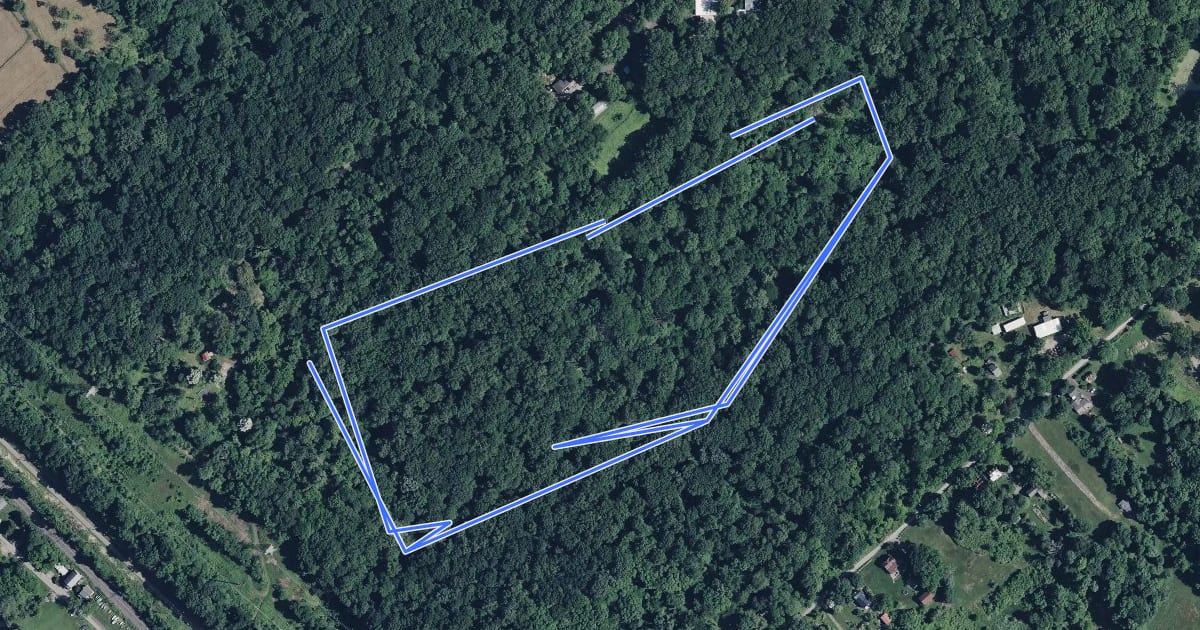 Маршрут Ravine Loop на спутниковом снимке