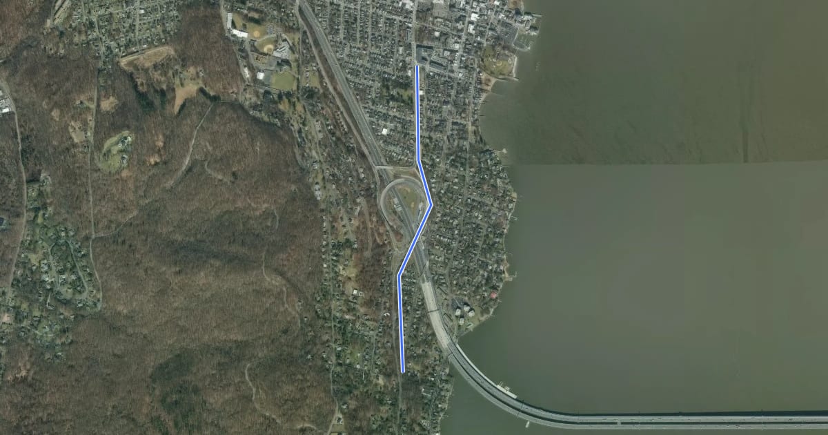 Маршрут Raymond G. Esposito Trail на спутниковом снимке