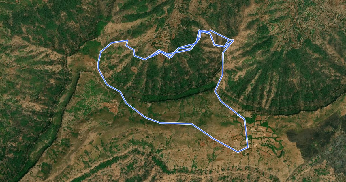 Маршрут Rayreshwar to Dhanivali Loop на спутниковом снимке
