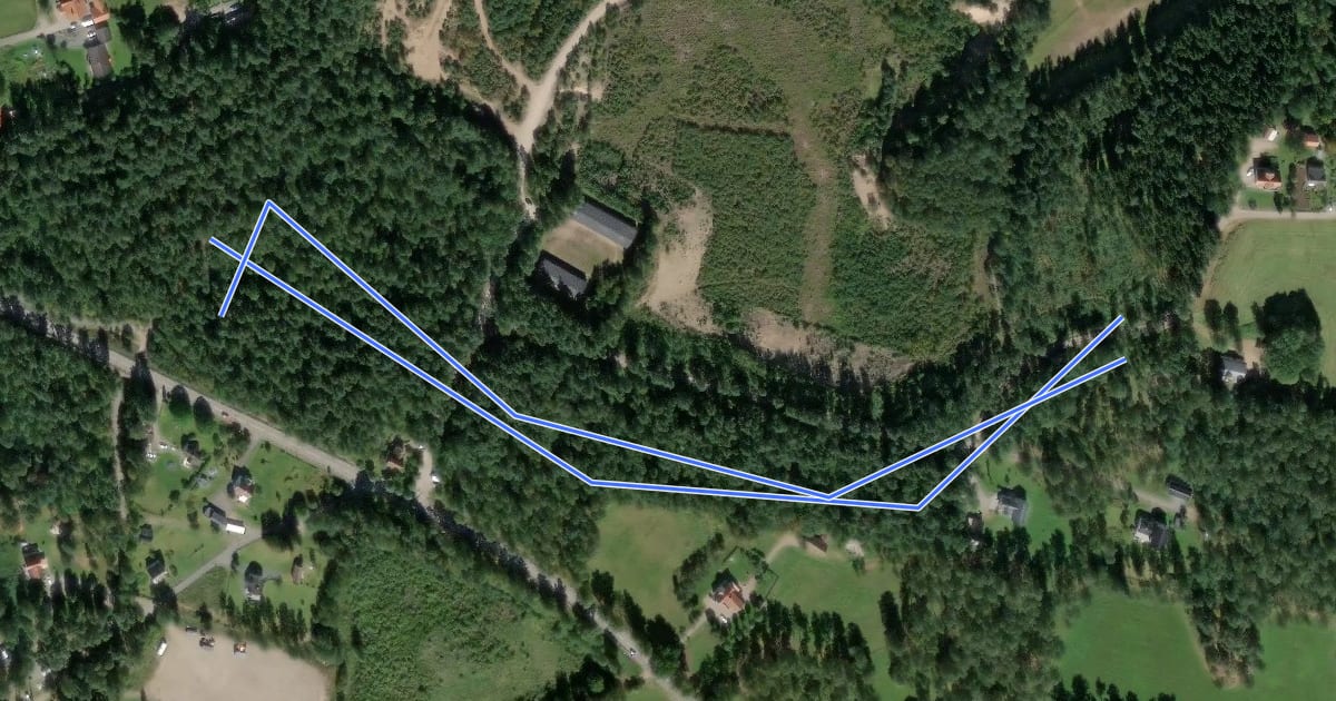 Маршрут Örby 1,25 km Motionsspår на спутниковом снимке