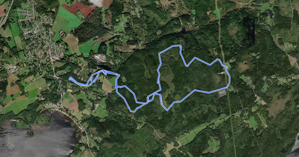 Маршрут Örby 11 km Motionsspår на спутниковом снимке