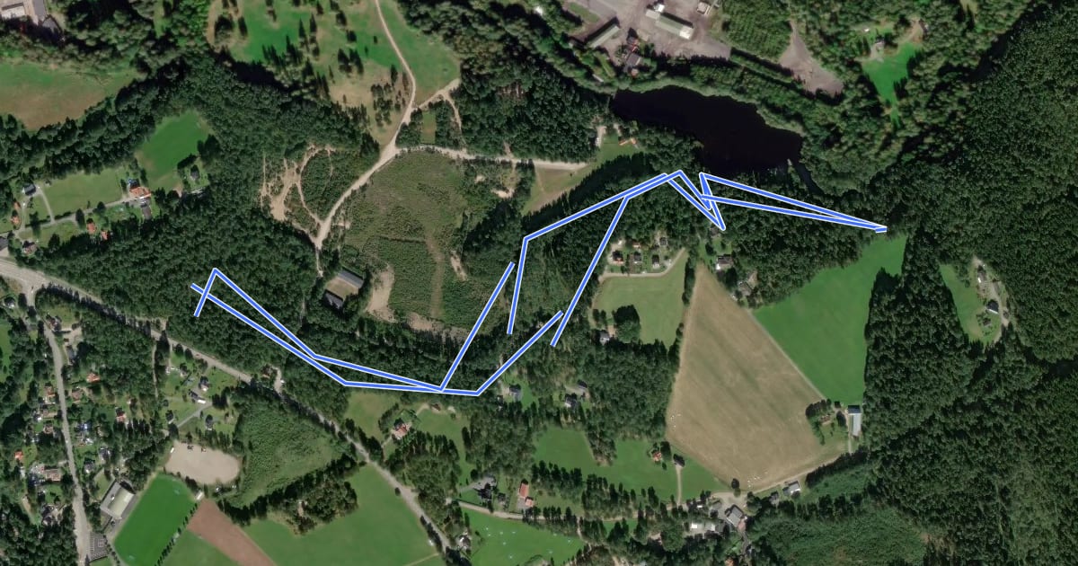 Маршрут Örby 2,5 km Motionsspår на спутниковом снимке