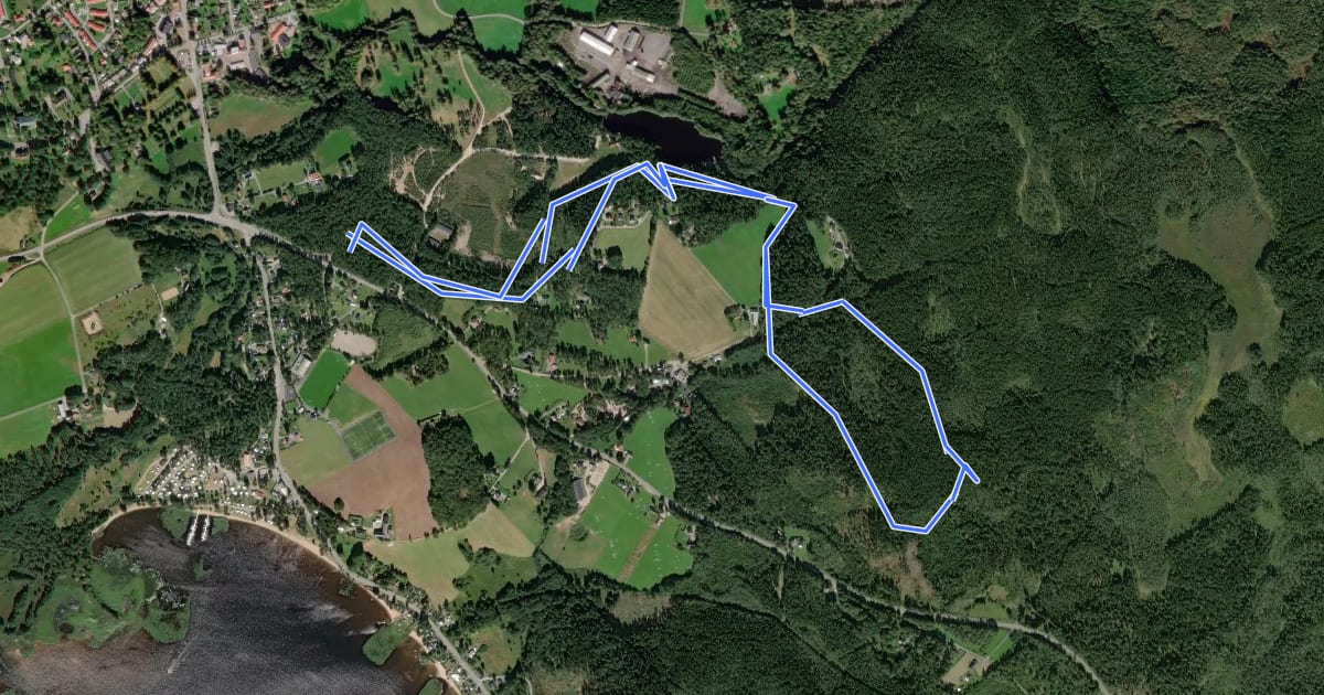 Маршрут Örby 5 km Motionsspår на спутниковом снимке