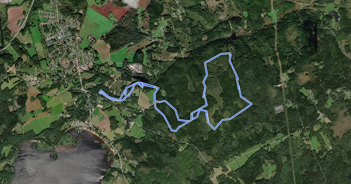 Маршрут Örby 9 km Motionsspår на спутниковом снимке