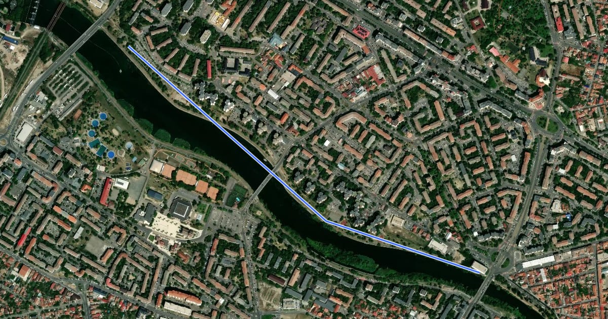 Маршрут Rețeaua locală Oradea на спутниковом снимке