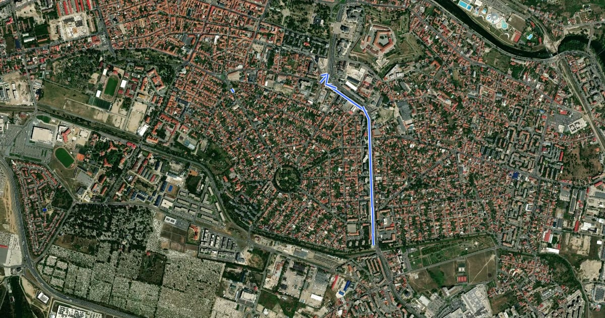 Маршрут Rețeaua locală Oradea на спутниковом снимке