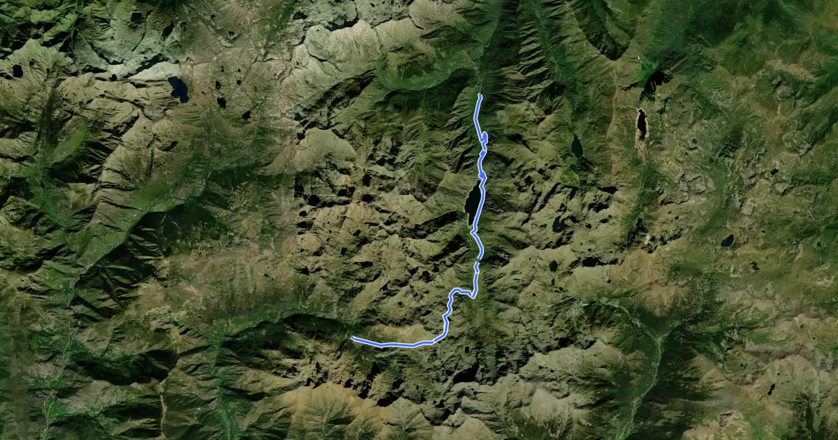 Маршрут Àrea d'esbarjo de Boet - Mounicou на спутниковом снимке