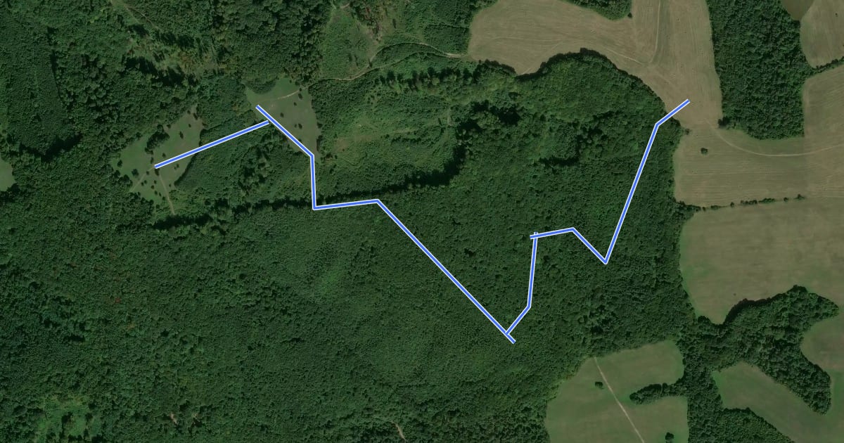 Маршрут Rebiaková trail на спутниковом снимке