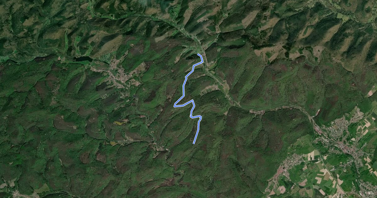 Маршрут Red dot на спутниковом снимке