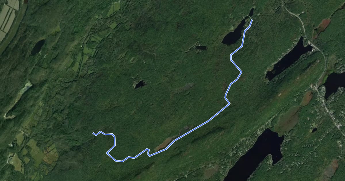 Маршрут Red Maple Trail на спутниковом снимке
