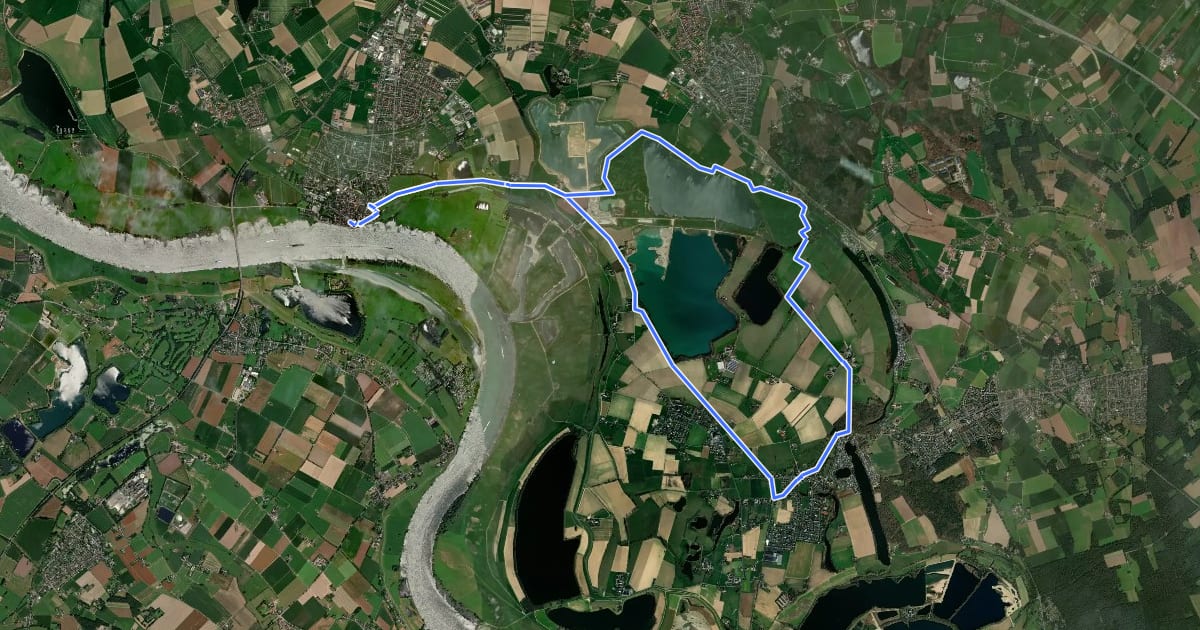 Маршрут Reeser Planetenroute на спутниковом снимке