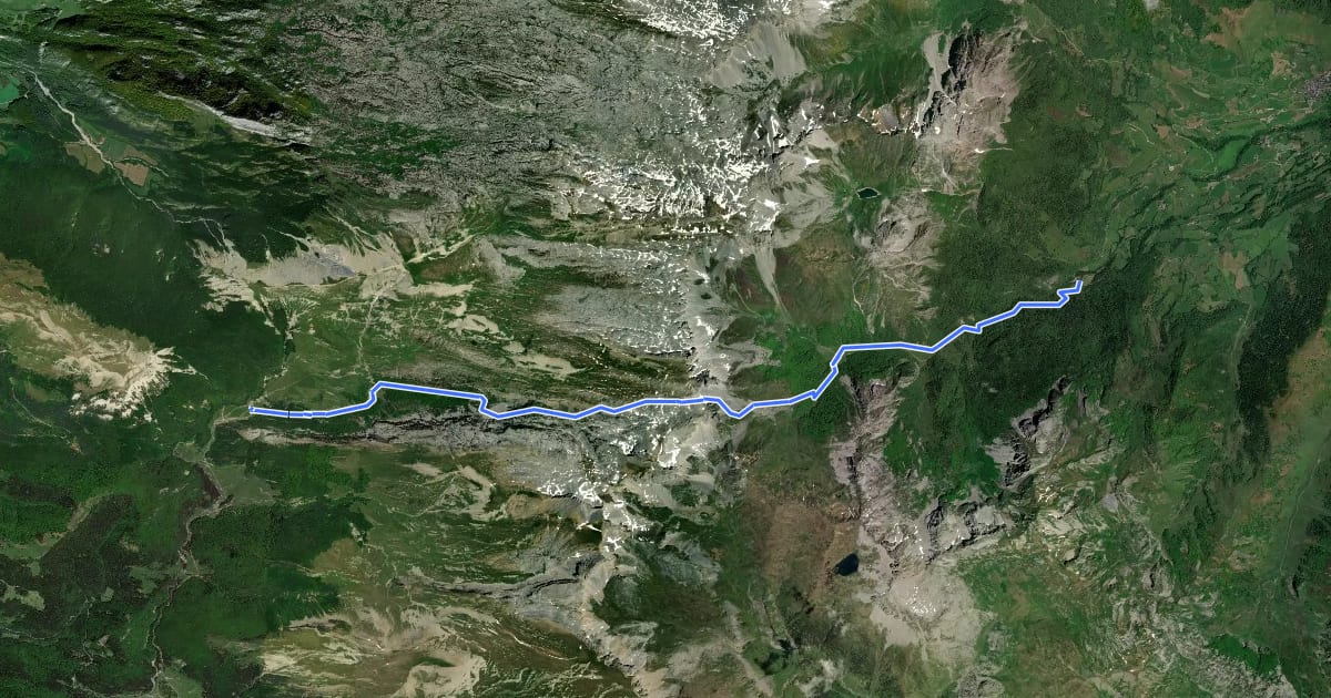 Маршрут Refuge de Linza par le Col de Pétragème asp119 на спутниковом снимке