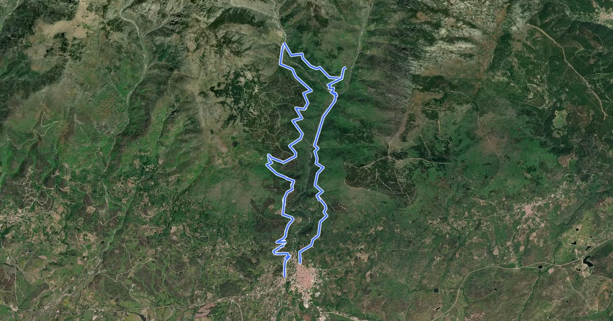 Маршрут Refugio de la Albarea (Candeleda) на спутниковом снимке