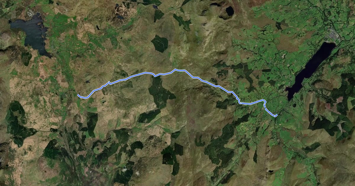 Маршрут Regional Route 13 на спутниковом снимке