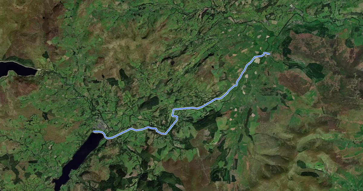 Маршрут Regional Route 16 на спутниковом снимке