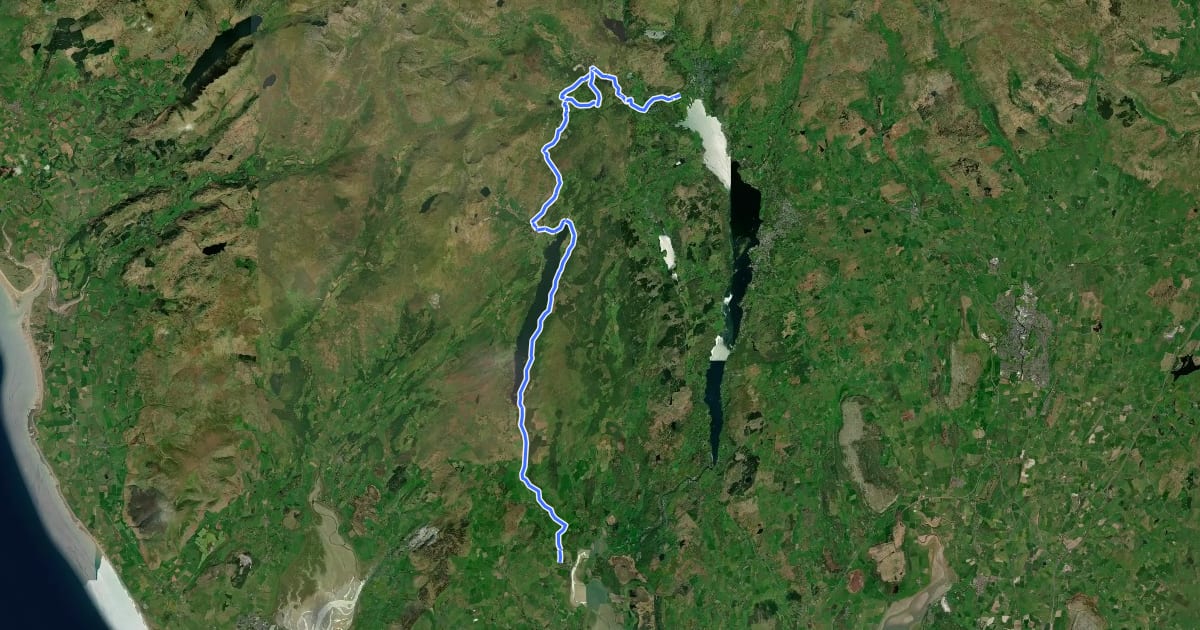 Маршрут Regional Route 37 на спутниковом снимке