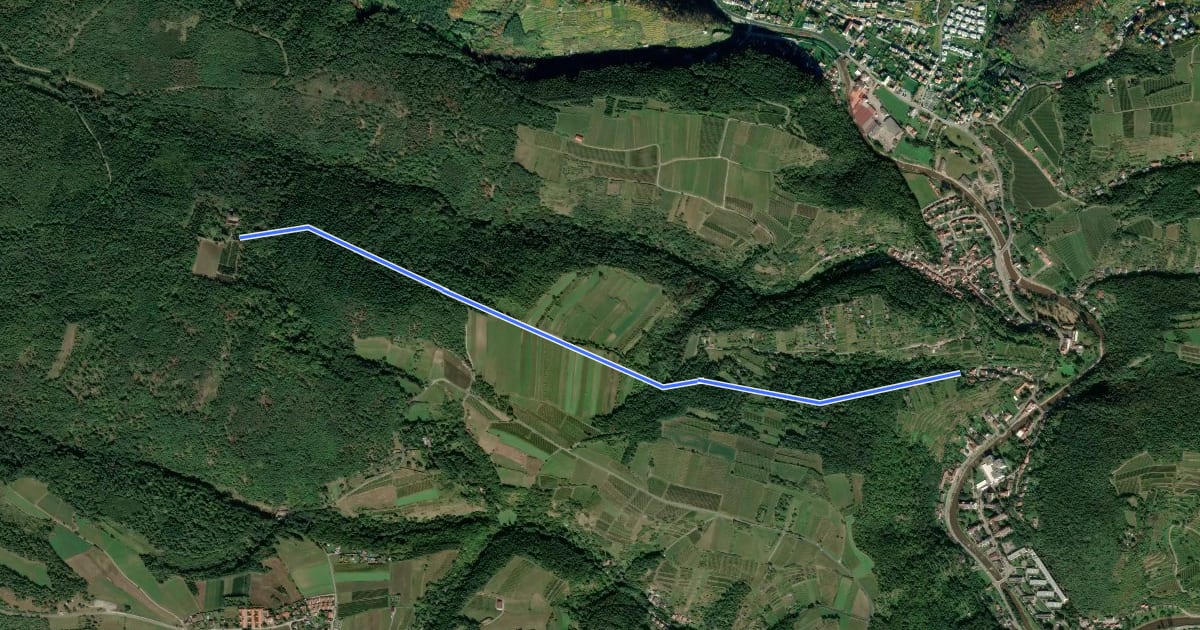 Маршрут Rehberg Waldhofweg на спутниковом снимке