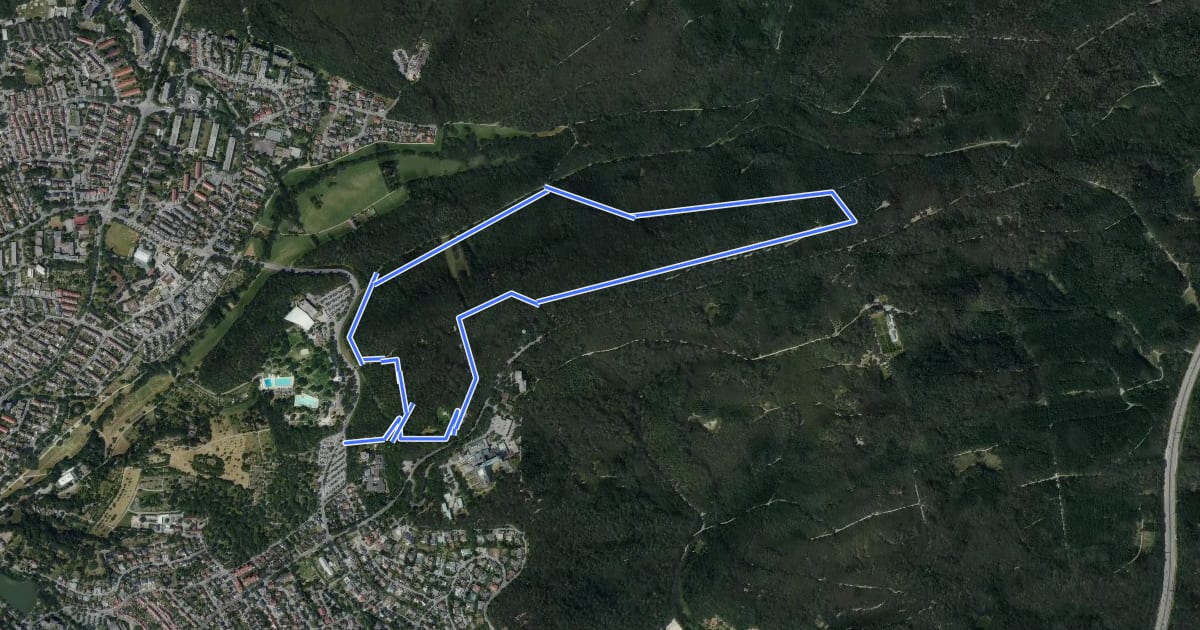 Маршрут Rehweg Sindelfingen (kleine Runde) на спутниковом снимке