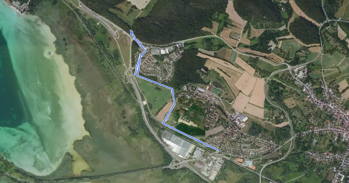 Маршрут Reichenau Bahnhof - Waldparkplatz Dachsberg на спутниковом снимке