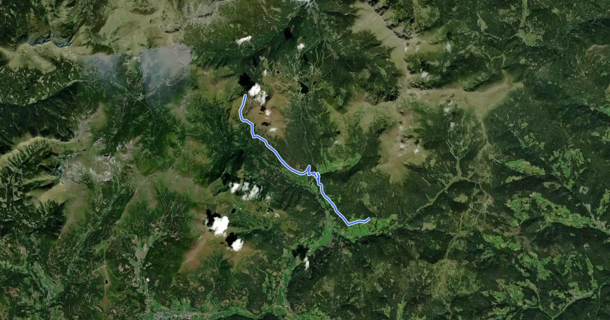 Маршрут Reichenauer Wanderweg 10 на спутниковом снимке
